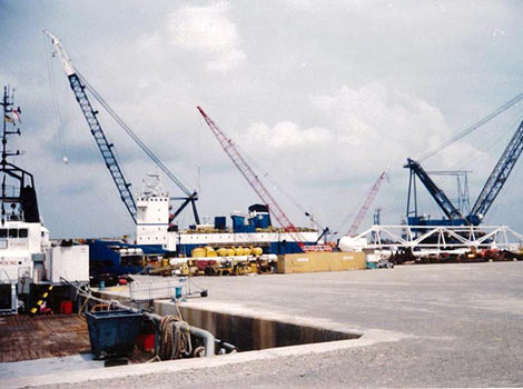 Supply Base for Off-Shore Oil Exploration